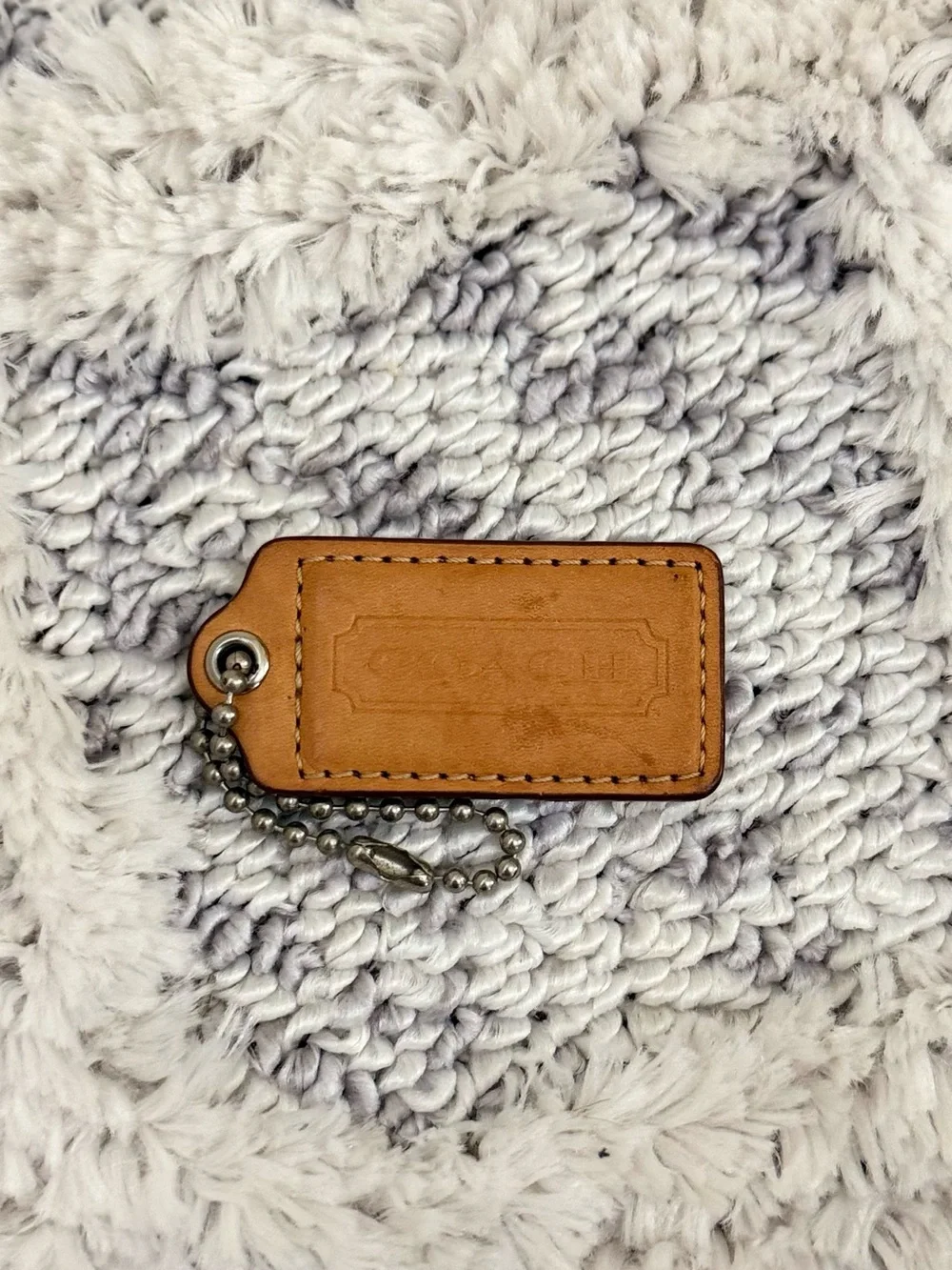 Vintage Coach Leather Leather Hang Tag